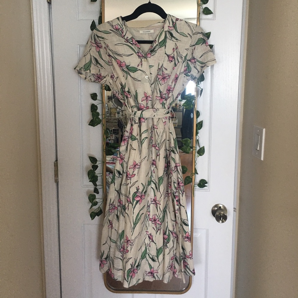 Mango Floral Dress (US 4)